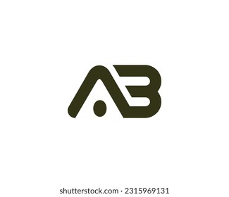 AB logo design vector template