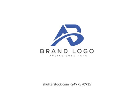 AB logo design vector template design for brand