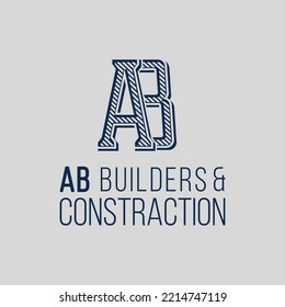 ab logo design. You can use this design.