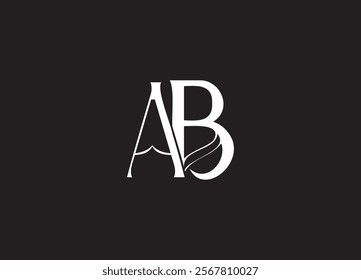 AB logo desing and monogram logo
