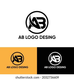 AB logo desing-ab letter logo