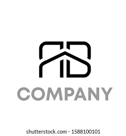 ab logo icon design template sign