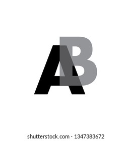 AB logo letter design