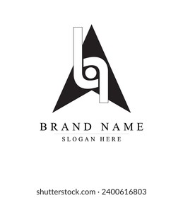 AB logo letter design on luxury background. logo monogram initials letter concept. BA icon logo design. elegant and Professional letter icon design on white background. AB	
