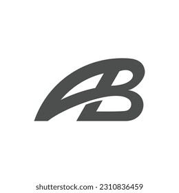 El monograma AB es adecuado para empresas que necesitan un logotipo con sus iniciales, o para individuos