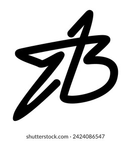 AB Logo Patch Apparel Fashion Sticker And Vector Design K11, Commercial Use