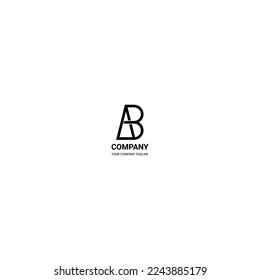 AB logo, symbol or monogram icon represents a company or field in the field of hotel, service, construction, agency, consulting, manufacturing, jewelry, technology, entertainment, clothing, health.