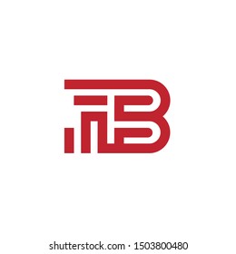 AB Logo Template Design.