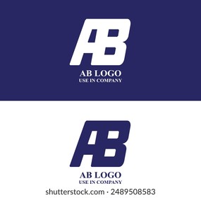 Un logotipo "AB" normalmente presenta las iniciales "A" y "B" integradas creativamente o yuxtapuestas de una manera visualmente atractiva. 