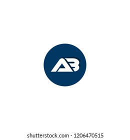 Ab Logo Vector Download Template Stock Vector (Royalty Free) 1206470515 ...