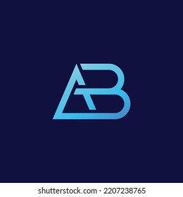 AB logo. Vector modern letter design concept