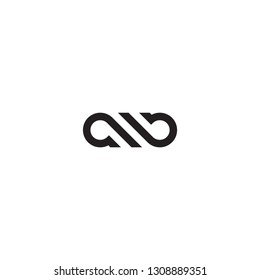 Ab Logo Vector,infinity