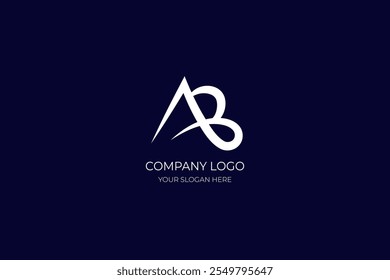 Projeto Carta AB com estética elegante e moderna, combinando linhas limpas e estilo minimalista. Perfeito para marcas profissionais, identidade comercial e criação de uma presença visual ousada e memorável