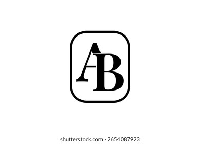 ab moderne logo design vektor