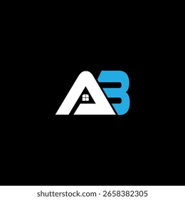 AB Monogram Fusion - Elegante diseño de logotipo de letra mínima