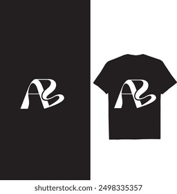 ab monogram letter logo design