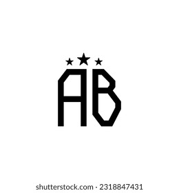 Idea de diseño de logotipo de monograma AB