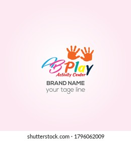 Ab Play vector logo design, AB play creative logo style 