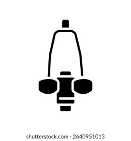 ab roller black glyph icon for digital and print projects.  Minimal clean icons for apps and websites. Modern simple icons for UI UX and branding