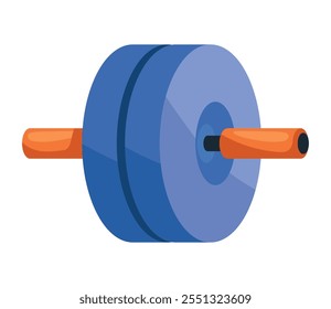 ab roller gym sports item isolated