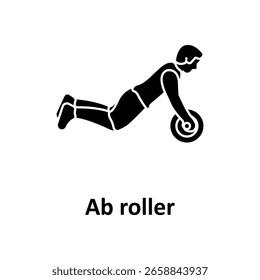 Ícone de vetor de rolos Ab que pode facilmente modificar ou editar

