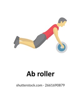 Ícone de vetor de rolos Ab que pode facilmente modificar ou editar

