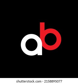 AB simple logo design of art