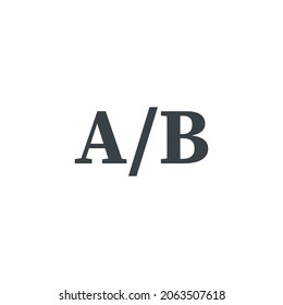 Ab Test Icon Clipart Image Isolated Stock Vector (Royalty Free) 2063507618