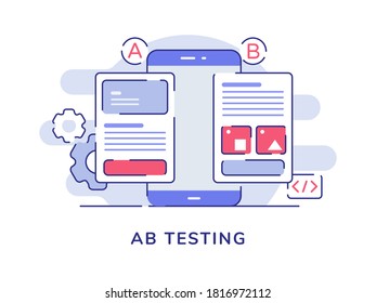 Ab Testing Concept B Comparison Split Stock Vector (Royalty Free ...