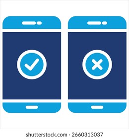 Ab Testando Ilustração De Vetor De Ícone Azul Plano