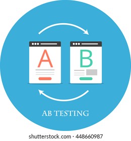 AB Testing Flat Icon