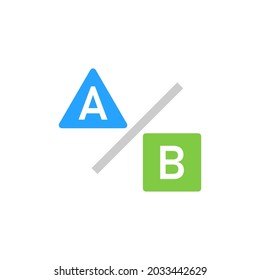 Ab testing  icon. Clipart image isolated on white background