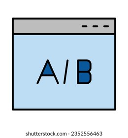 Ab Testing Icon Design For Personal And Commercial Use