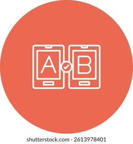 Ab Testing Icon Symbol Art Sign