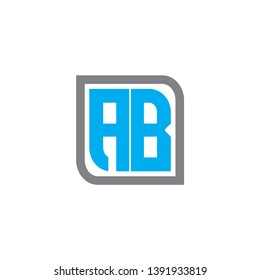 Ab unique Letter Logo  Design