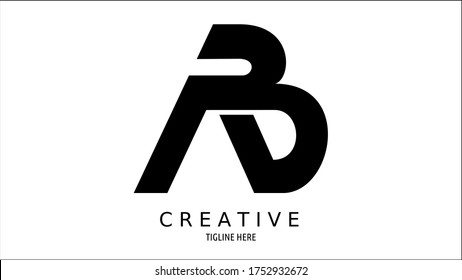 AB, A&B-Vektoralphabet Buchstaben Logo-Symbol Design mit moderner kreativer Typografie und schwarzem Hintergrund auf weißem Hintergrund