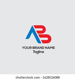 AB Vector logo design element 