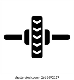 Ab Wheel Icon Element For Design