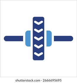 Ab Wheel Icon Element für Design