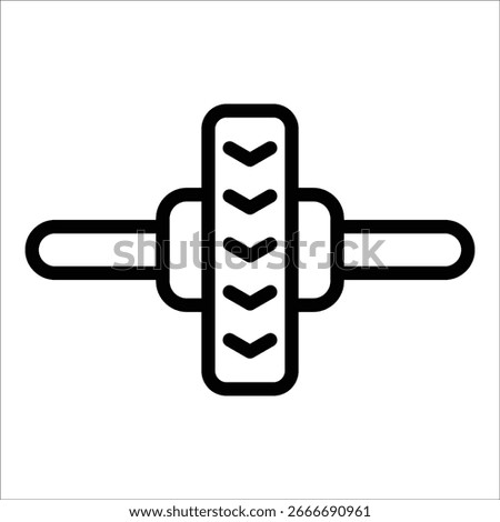 Ab Wheel Icon Element For Design