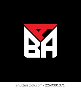 Logo de la carta ABA diseño creativo con gráfico vectorial, logotipo ABA simple y moderno.