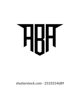 Diseño de logotipo de letra ABA con fondo blanco en ilustrador, estilo de superposición de fuente de alfabeto moderno de logotipo de Vector, diseños de caligrafía para logotipo, póster, invitación, etc.