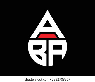 ABA Buchstaben Wassertropfen Form Logo Design. ABA Drop Logo einfach Design.