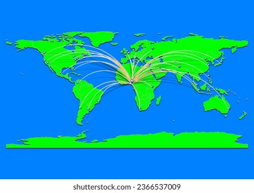 Mapa de Aba, Nigeria - Mapa conceptual para Aba, Nigeria en el mapa mundial. Adecuado para conceptos de exportación. El archivo es adecuado para la edición digital y las impresiones de todos los tamaños.