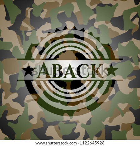 Aback camouflage emblem