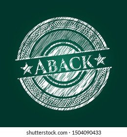 Aback chalk emblem. Vector Illustration. Detailed.