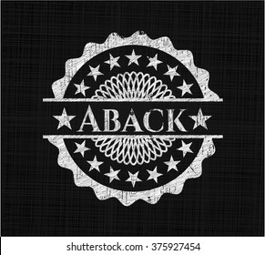 Aback chalkboard emblem
