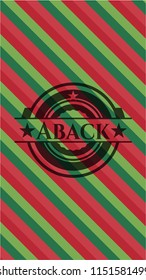 Aback christmas badge background.