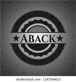 Aback dark emblem. Retro