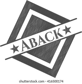 Aback draw with pencil effect